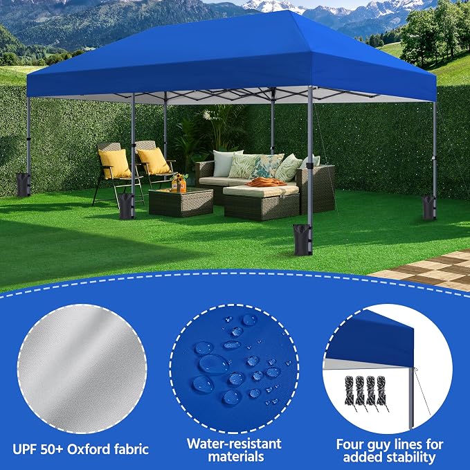 Yaheetech 10×20 Pop Up Canopy Easy Set-up Tent, Portable Outdoor Canopy Instant - Image 6