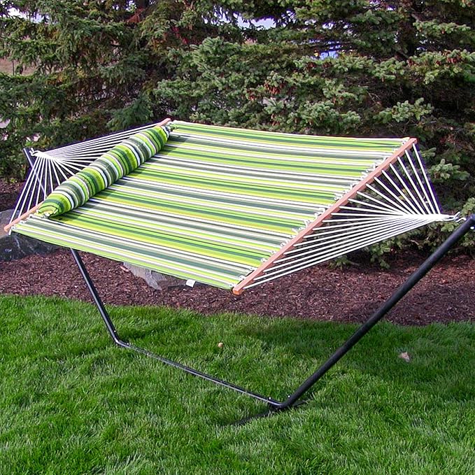 Sunnydaze Quilted Outdoor Hammock - Image 2