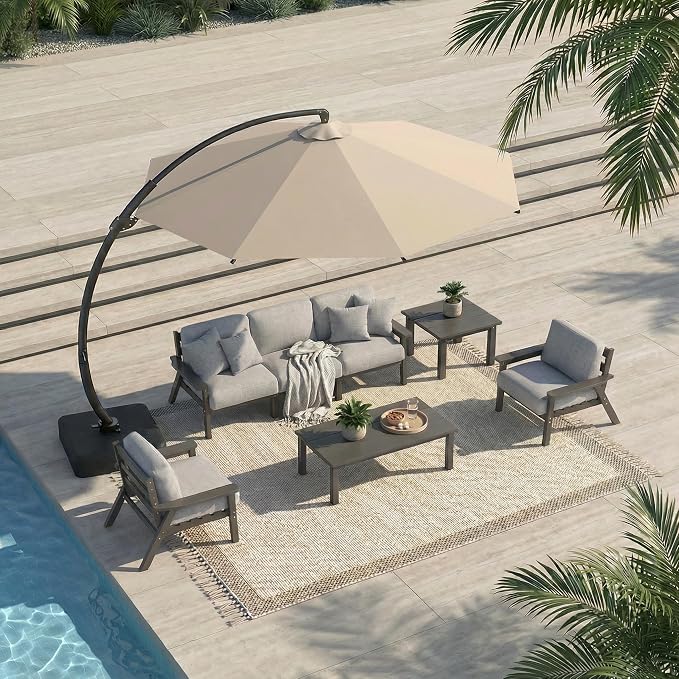7 Piece Patio Conversation Sets, Outdoor Couch by PatioKingdom