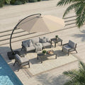 7 Piece Patio Conversation Sets, Outdoor Couch by PatioKingdom