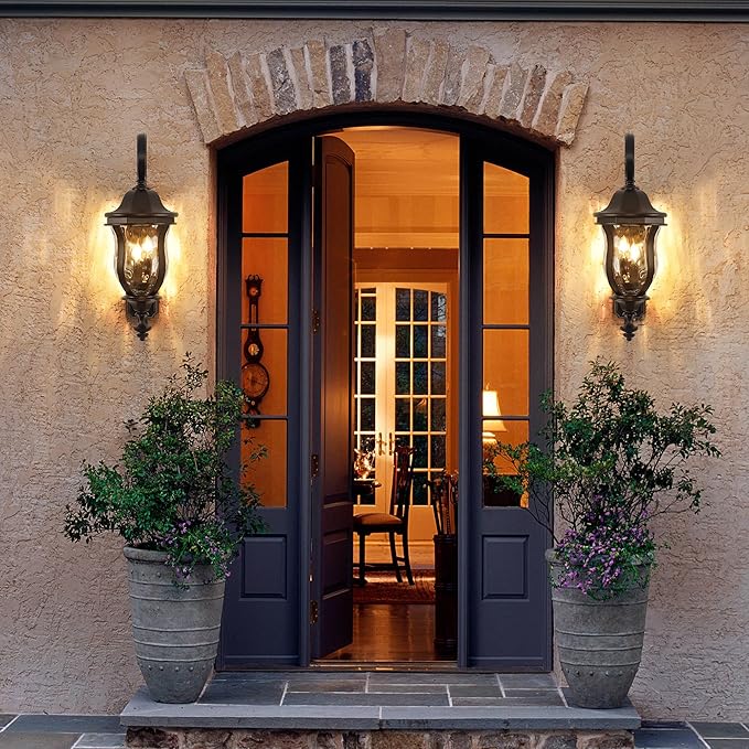 Black Exterior Wall Sconces, Waterproof Outdoor Lights Wall Mount - Image 5