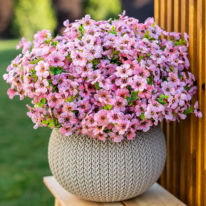 Artificial Flowers for Outdoors Fake Plants by AXYLEX