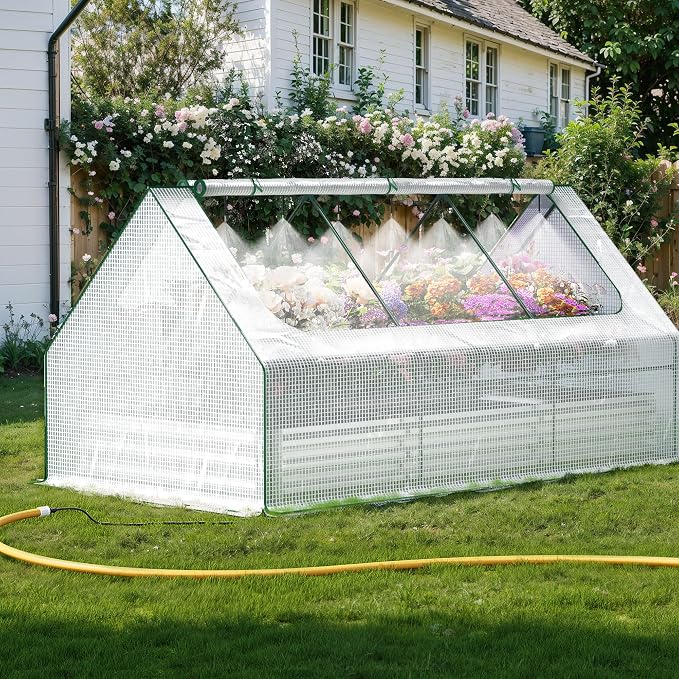 Raised Garden Bed with Self-Watering System, Galvanized Raised Beds by Lineware