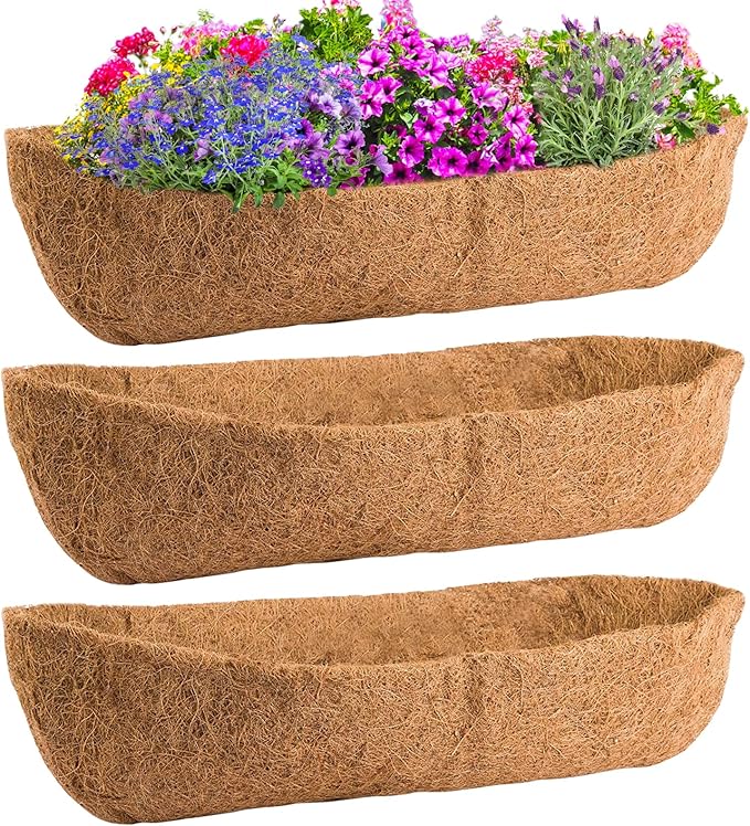 36in Coco Liners for Window Planter Box by ANPHSIN