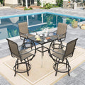 Sophia & William Outdoor Bar Set, Patio Bar Table and Chairs Set, Counter by SophiaWilliam