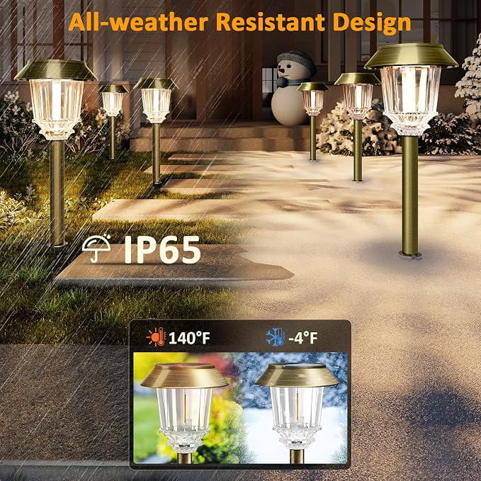 XMCOSY+ Solar Pathway Lights Outdoor - Image 3