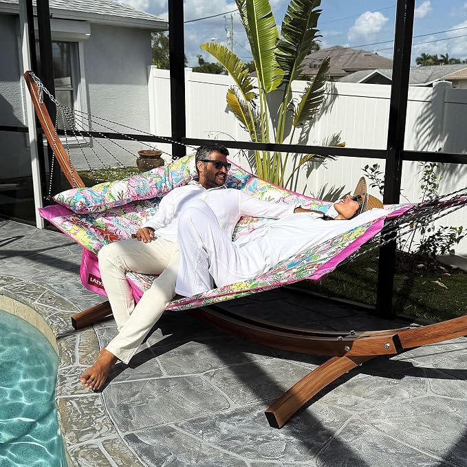 Lazy Daze Hammocks 12 FT Quilted Fabric Hammock - Image 9