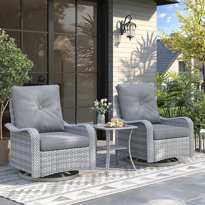 2-Seat Modern Patio Furniture Set - Image 2