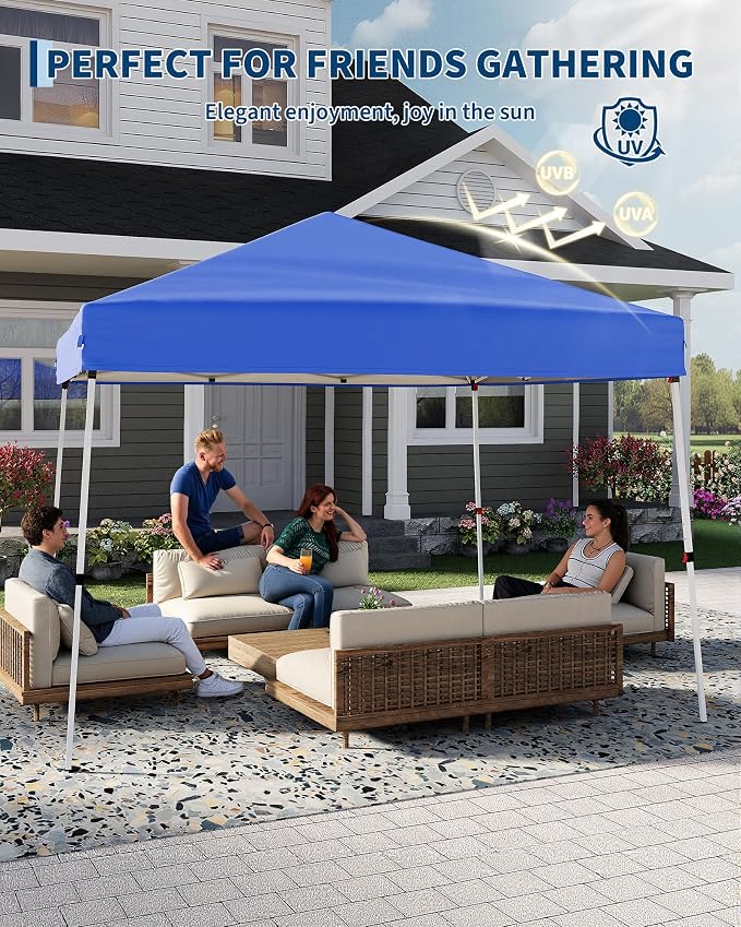 Canopy Tent, GarveeLife 10X10 FT Pop Up Canopy Outdoor Instant Tent Slant Legs - Image 5
