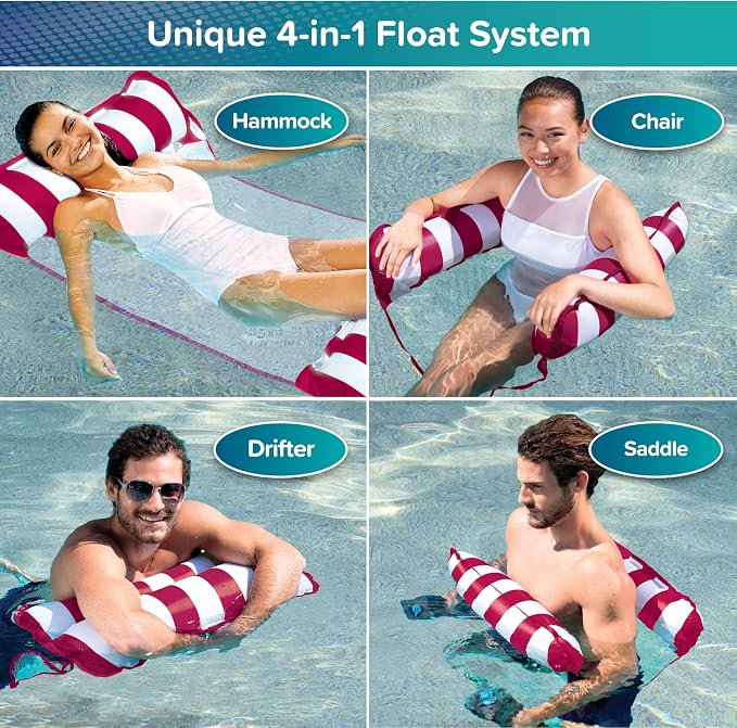 Aqua Original 4-in-1 Monterey Hammock Pool Float & Water Hammock– Multi-Purpose - Image 4