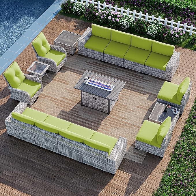 16-Piece Outdoor Patio Furniture Set by MuphyersPatioFurniture
