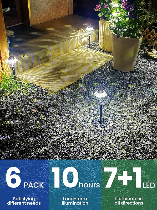SOLPEX Solar Pathway Lights Garden Decor - Image 9