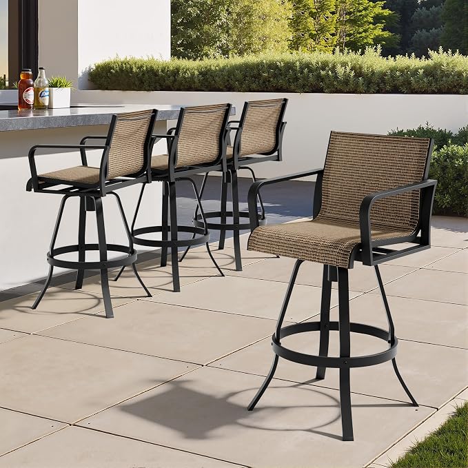 Crestlive Products Outdoor Swivel Bar Stools - Image 9