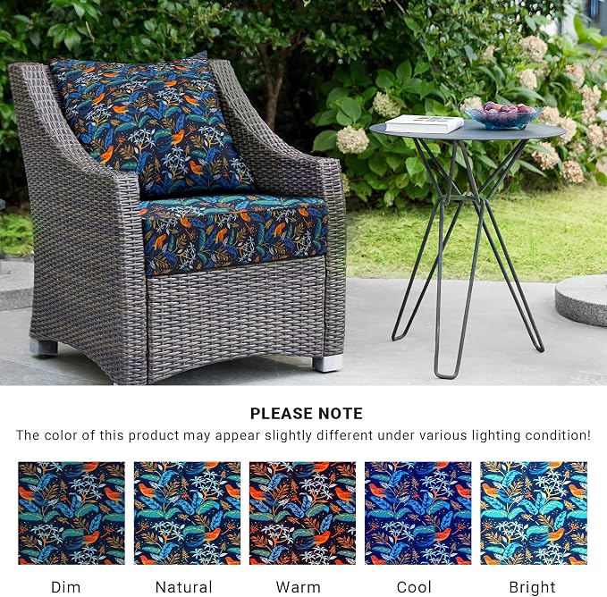 Outdoor Cushions for Patio Furniture, Outdoor Seat Cushion Set 24 x 24 x 5.75 - Image 7