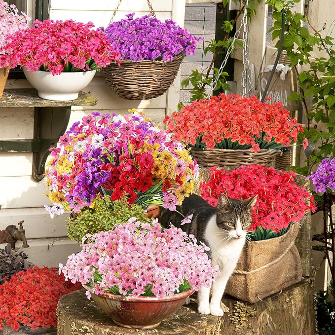 AGIRL 24 Bundles Artificial Flowers - Image 6