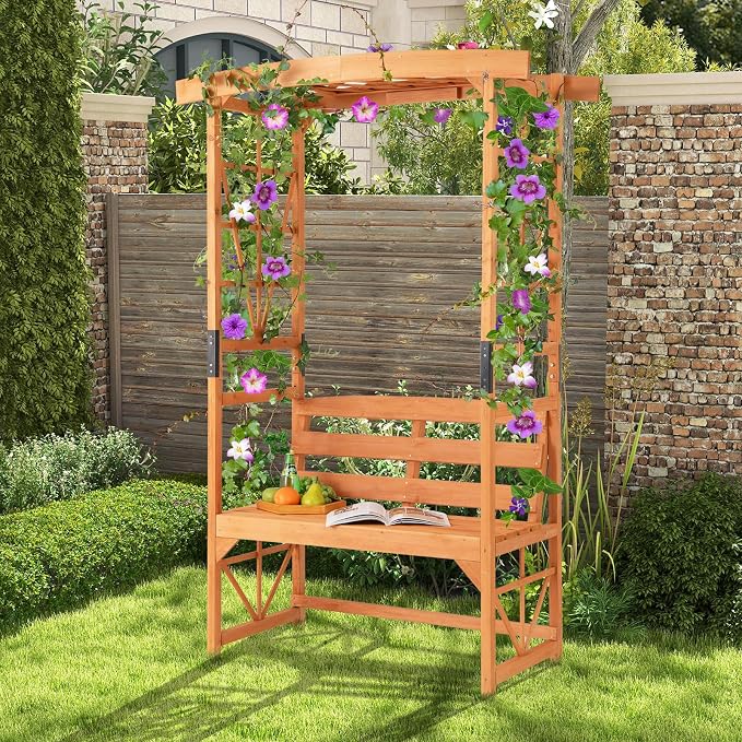 HAPPYGRILL Patio Garden Arbor - Image 2