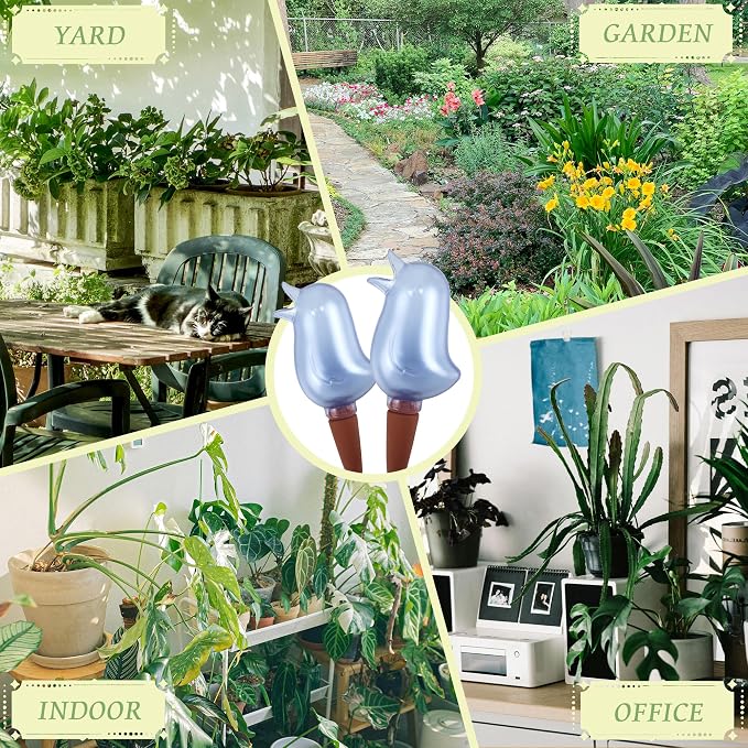 4 Pack Self Watering Spikes, Indoor Plant Watering Globes, Bird Shape Automatic - Image 6