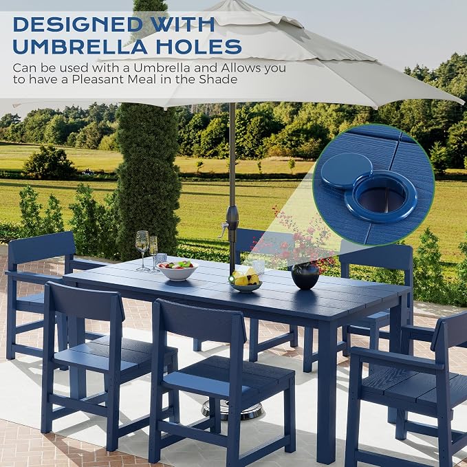9 Piece Outdoor Dining Table Set - Image 4