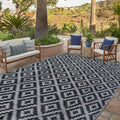 SAND MINE Waterproof Outdoor Rug 10x20 ft, Plastic Reversible Rug, Modern Area by SANDMIND