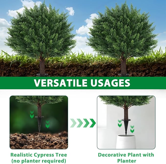 Artificial Cypress Topiary Tree - Image 6