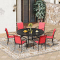 VICLLAX 7 Pieces Patio Outdoor Dining Set by HOME