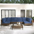 Grand patio Wicker Patio Furniture Set, All Weather Outdoor Sectional Sofa by GrandPatio