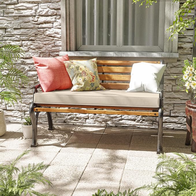 Premium Outdoor Bench Cushions for Patio Furniture 3.5inches Memory Foam Bench - Image 2