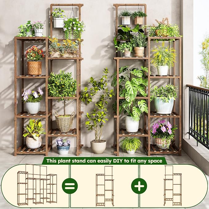 EnHomee 63''H Plant Stand Indoor Tall Plant Stands Outdoor - Image 6