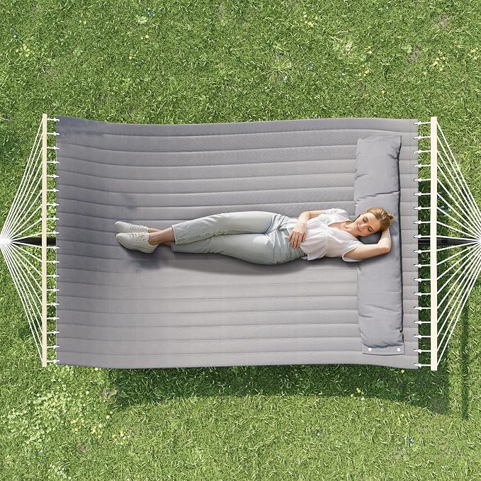 GAOMON Double Hammock with Stand, 475 lb Capacity, Adjustable Portable Hammock - Image 7