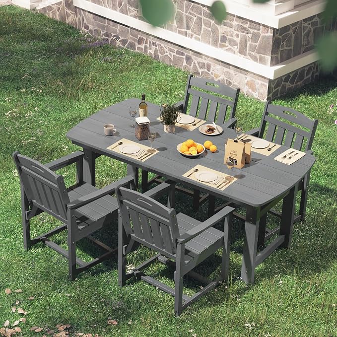 HDPE Outdoor Patio Dining Set - Image 7