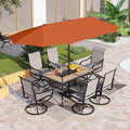 PHI VILLA Outdoor Patio Dining Set by PHIVILLAThepioneerofcomfortablehouseholdsupplies