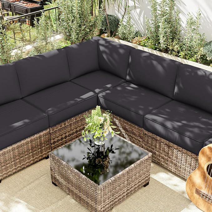 14 Pcs Outdoor Cushion Slipcovers Outdoor Patio Cushion Covers Replacement - Image 2