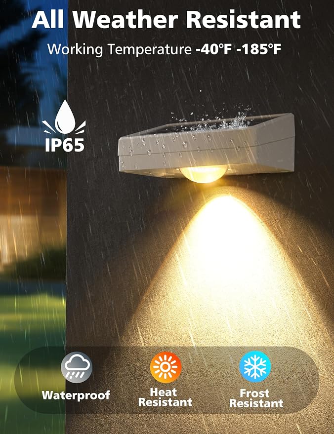 VOLISUN Solar Fence Lights, Fence Lights Solar Powered, IP65 Waterproof LED - Image 3
