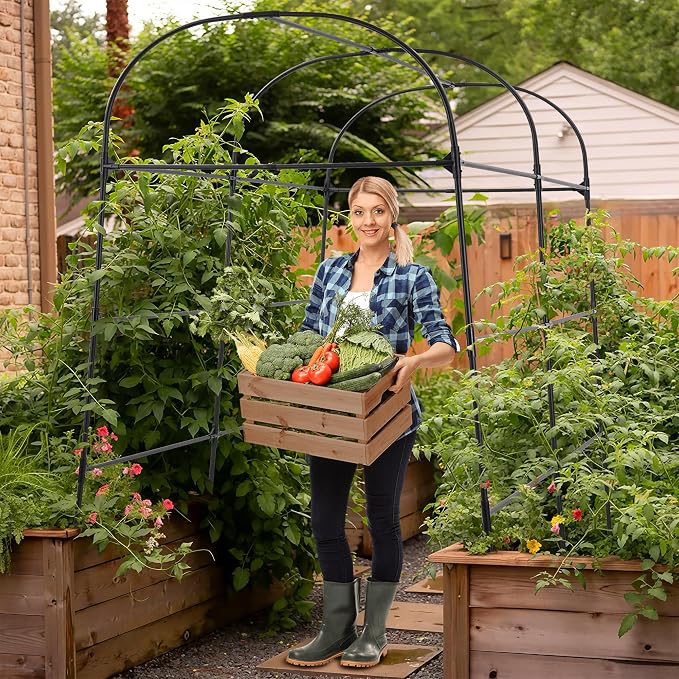 Garden Arch Trellis for Climbing Plants Outdoor 7.2 ft Height Large Tunnel - Image 3