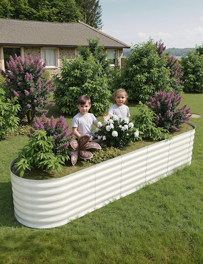 2 Pcs Raised Garden Beds Outdoor 8x2x2 ft - Image 6