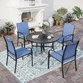 5 Piece Patio Dining Set for 4, Outdoor Table and Chairs Set for Lawn Backyard by SUNSHINEVALLEY