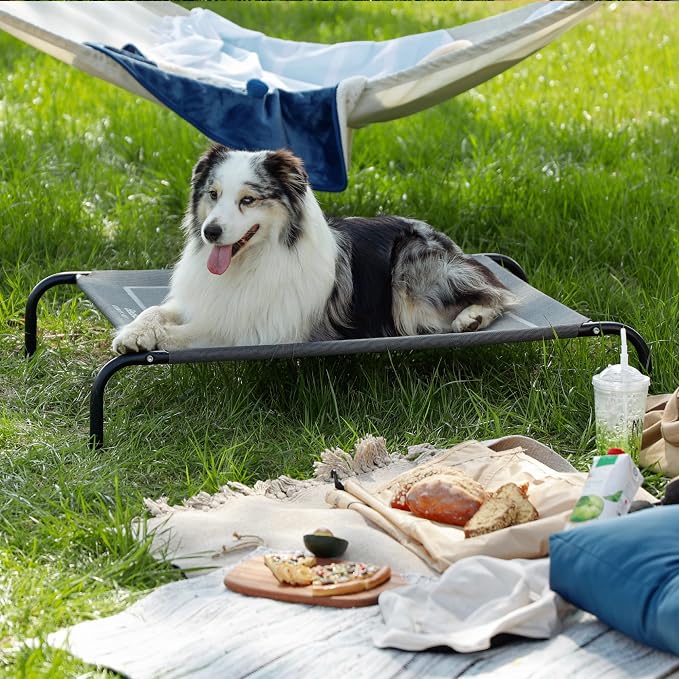Bedsure Outdoor Elevated XL Dog Bed, Portable Indoor & Outdoor Cooling Raised - Image 7