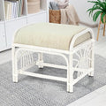 Krit Handmade Rattan Wicker Ottoman Footstool by Wickerix