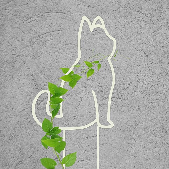 Cat-Shaped Small Trellis for Potted Plants, 13 inches Hoya Trellis 2 Pack - Image 6