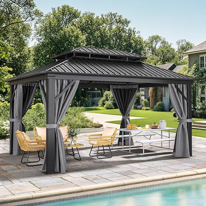 YITAHOME 12x16ft Hardtop Gazebo by YITAHOME