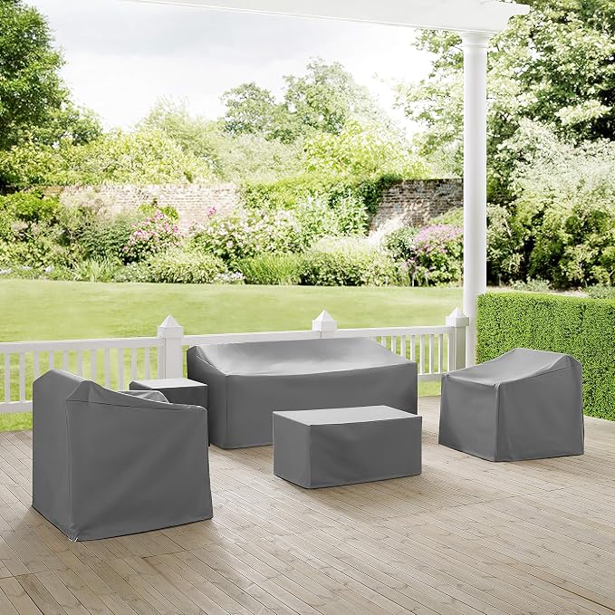 Crosley Furniture Patio Furniture Covers, Waterproof 5-Piece Cover Set - Image 3