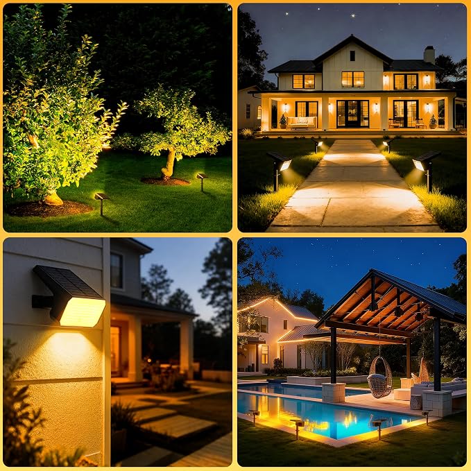 Solar Spot Lights Outdoor, 4 Modes Auto On/Off Solar Landscape Spotlights - Image 7