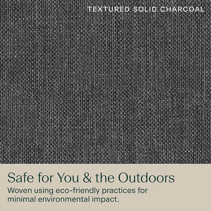 Honeycomb Outdoor Heritage Chaise 21.5 x 70, Textured Solid Charcoal Grey - Image 7