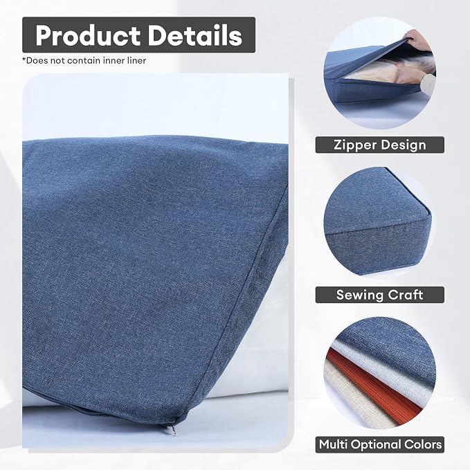 ovios Patio Cushion Covers, Waterproof Cushion Cover - Image 3