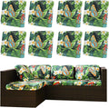 8Pcs Outdoor Cushion Covers, Patio Cushion Covers, Stretch Elastic Slipcovers by dreahoteztil