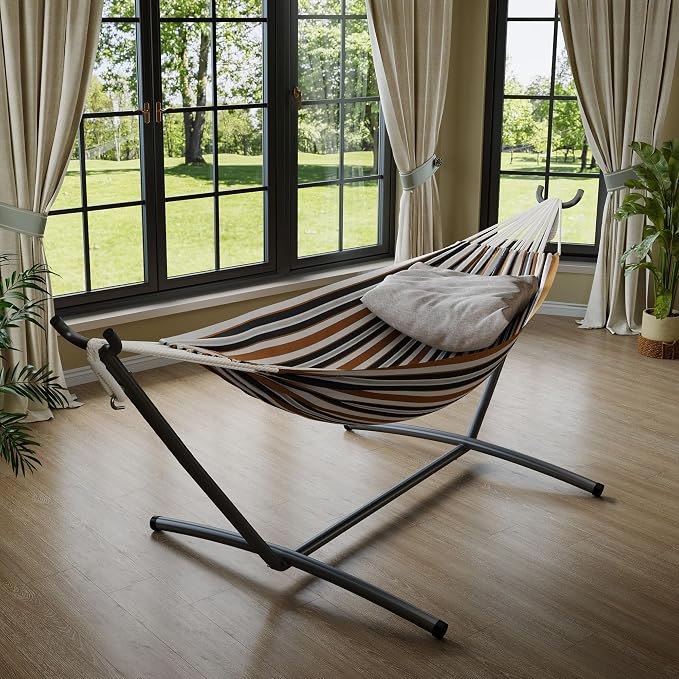 GarveeLife Double 2 Person Hammock, Indoor Outdoor Standing Hammock - Image 3
