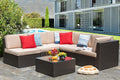 Vongrasig 6 Piece Patio Furniture Set, Small Outdoor Sectional Sofa Couch by Vongrasig