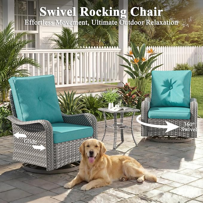 2-Seat Modern Patio Furniture Set - Image 4