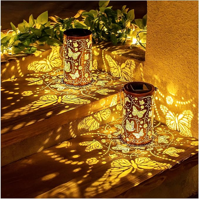 Butterfly Solar Lanterns Outdoor Waterproof Hanging Solar Lights Butterfly Gifts - Image 3