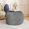 Round Stuffed Pouf Ottoman for Foot Rest, A Round Modern Foam Filled Poufs by Gericco